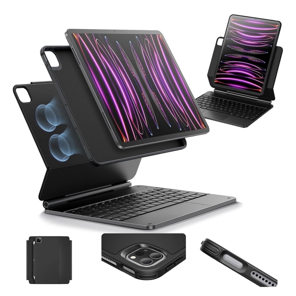 ESR Rebound Magnetic Keyboard iPad Pro 12.9 6th 5th 4th 3rd Gen Black